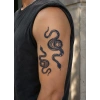 Yılan Sonradan Kararan Yarı Kalıcı Geçici Dövme Tattoo
