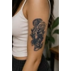 Yılan Sonradan Kararan Yarı Kalıcı Geçici Dövme Tattoo