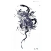 Yılan Ve Güllü Mini Geçici Dövme Tattoo