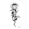 Yılanlı Gül Mini Geçici Dövme Tattoo