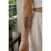 Yılanlı Gül Mini Geçici Dövme Tattoo