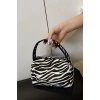 Zebra Desenli Makyaj Çantası