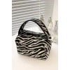 Zebra Desenli Makyaj Çantası