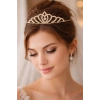 Zirkon Taşlı Gelin/Kına/Nişan/Söz Tasarım Taç