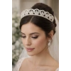 Zirkon Taşlı Gelin/Kına/Nişan/Söz Tasarım Taç