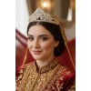 Zirkon Taşlı Gelin/Kına/Nişan/Söz Tasarım Taç