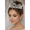 Zirkon Taşlı Gelin/Kına/Nişan/Söz Tasarım Taç