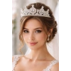 Zirkon Taşlı Gelin/Kına/Nişan/Söz Tasarım Taç