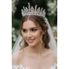 Zirkon Taşlı Gelin/Kına/Nişan/Söz Tasarım Taç