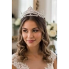 Zirkon Taşlı Gelin/Kına/Nişan/Söz Tasarım Taç