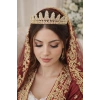 Zirkon Taşlı Gelin/Kına/Nişan/Söz Tasarım Taç