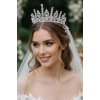 Zirkon Taşlı Gelin/Kına/Nişan/Söz Tasarım Taç
