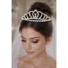 Zirkon Taşlı Gelin/Kına/Nişan/Söz Tasarım Taç