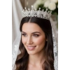 Zirkon Taşlı Gelin/Kına/Nişan/Söz Tasarım Taç