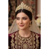 Zirkon Taşlı Gelin/Kına/Nişan/Söz Tasarım Taç