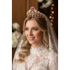 Zirkon Taşlı Gelin/Kına/Nişan/Söz Tasarım Taç