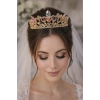 Zirkon Taşlı Gelin/Kına/Nişan/Söz Tasarım Taç