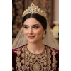 Zirkon Taşlı Gelin/Kına/Nişan/Söz Tasarım Taç