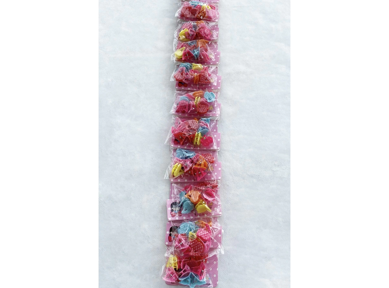 10lu 100 Adet Kiraz Figürlü Toka Set