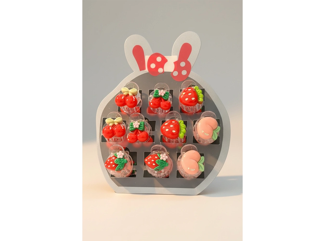 10lu Karışık Figürlü Mini Mandal Toka Set