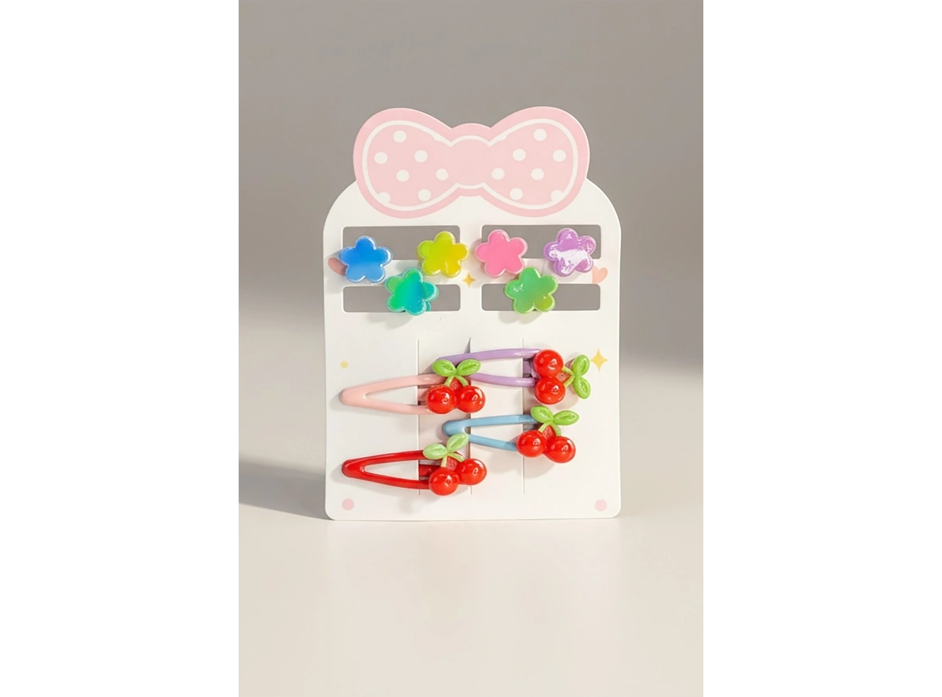 10lu Karışık Figürlü Mini Yan/Mandal Toka Ve  Set