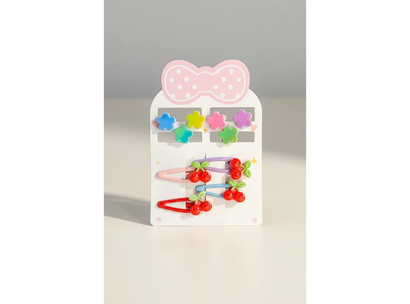 10lu Karışık Figürlü Mini Yan/Mandal Toka Ve  Set