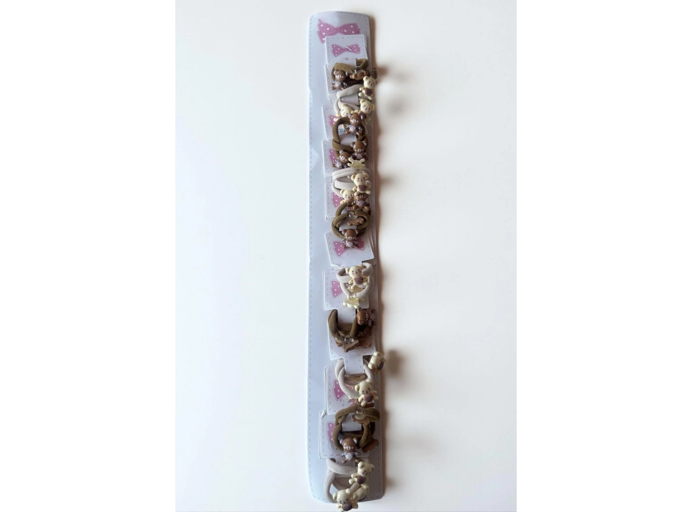 10lu Karışık Renk Ayıcık Figürlü Lastik Toka Set