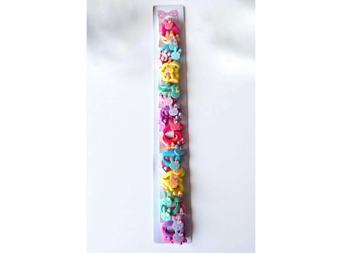 10lu Karışık Renk Tavşan Figürlü Lastik Toka Set