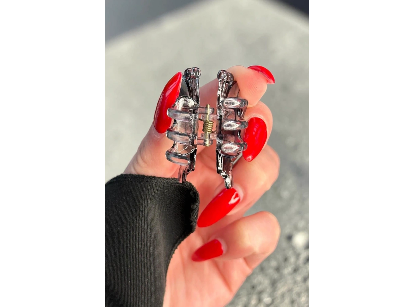 10lu Karışık Renk Kelebek Figürlü Mini Mandal Toka Set