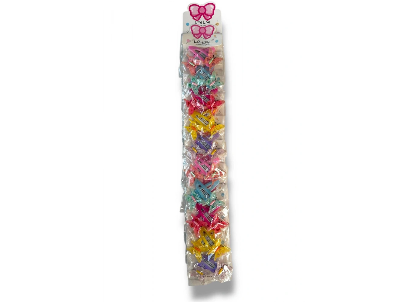 10lu Karışık Renk Kelebek Figürlü Yan Toka Set