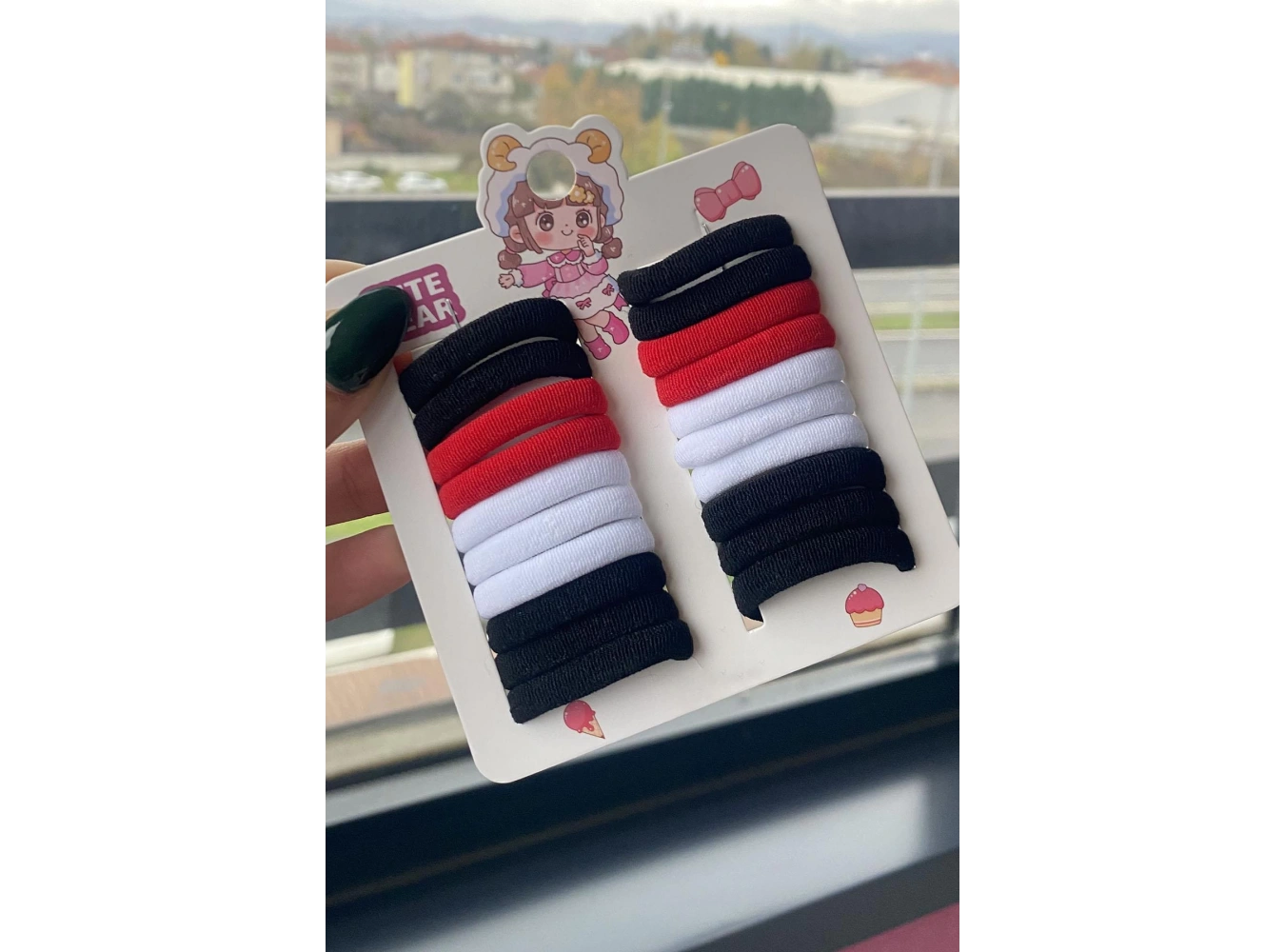 10lu Karışık Renk Lastik Toka Set