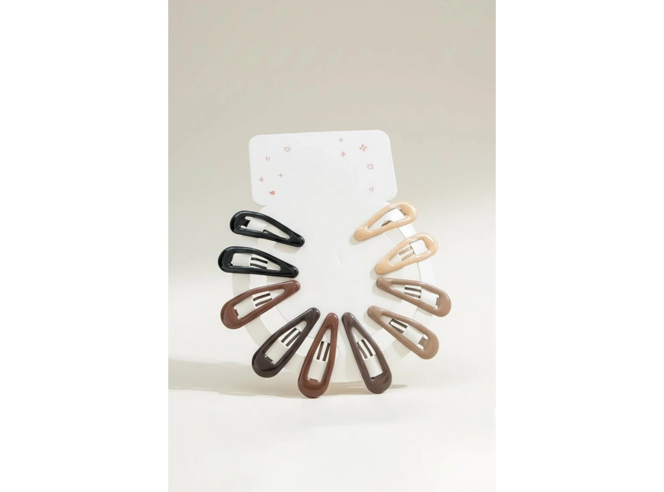 10lu Karışık Renk Yan Toka Set