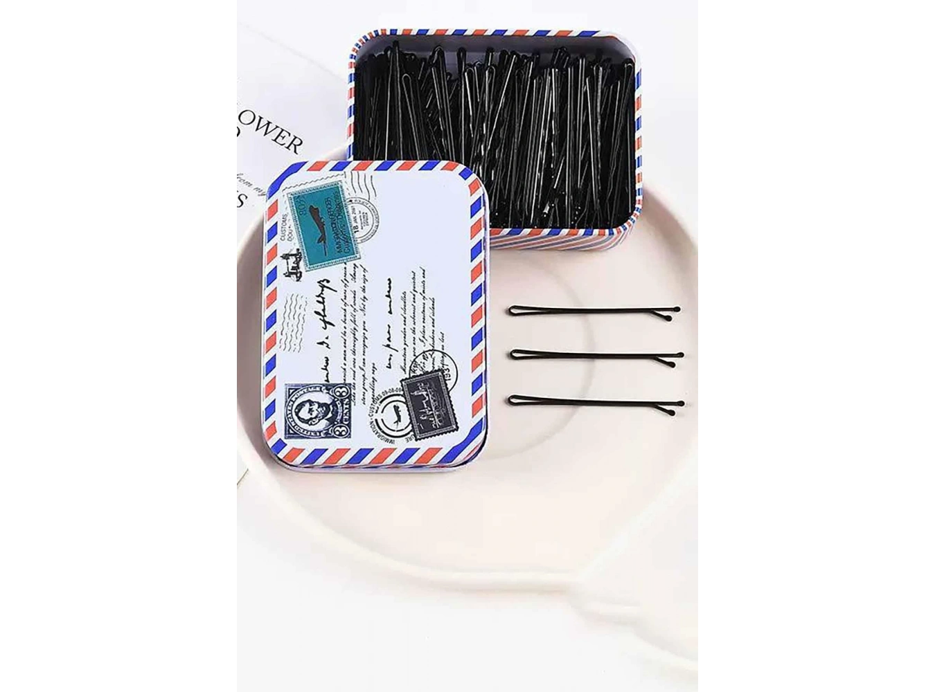 100lü Siyah Renk Metal Kutulu Tel toka