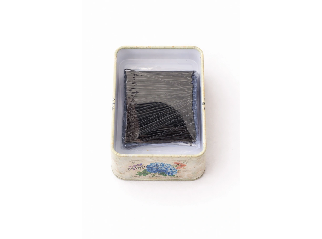 100lü Siyah Renk Metal Kutulu Tel toka