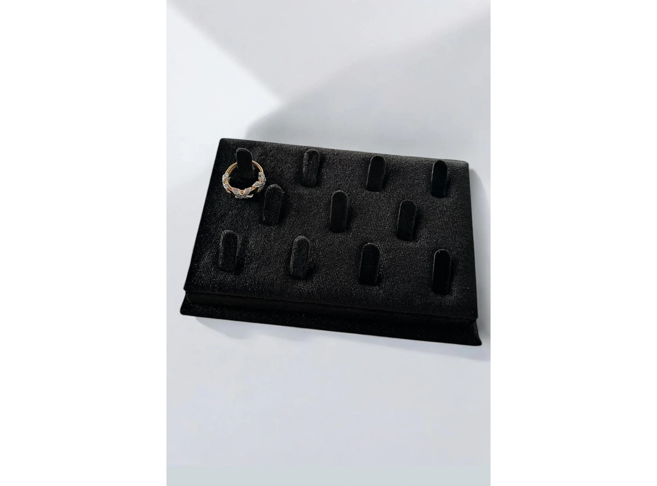 11li Siyah Renk Takı / Yüzük Organizeri
