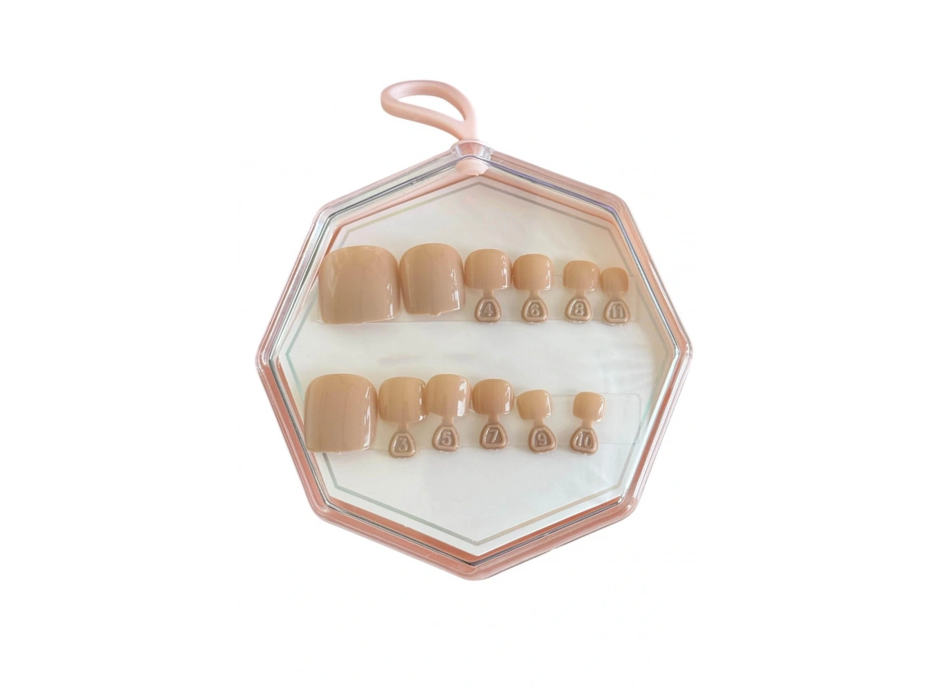 12li Bej Renk Ayak Takma Tırnak