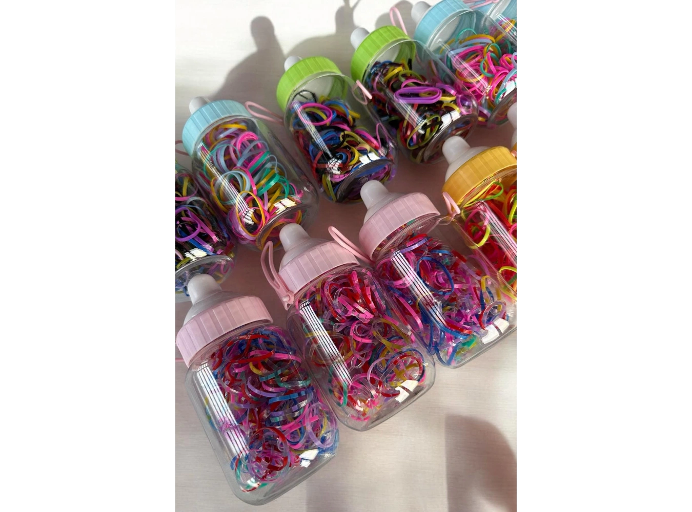 12li Biberon Figürlü Perma Lastik Toka