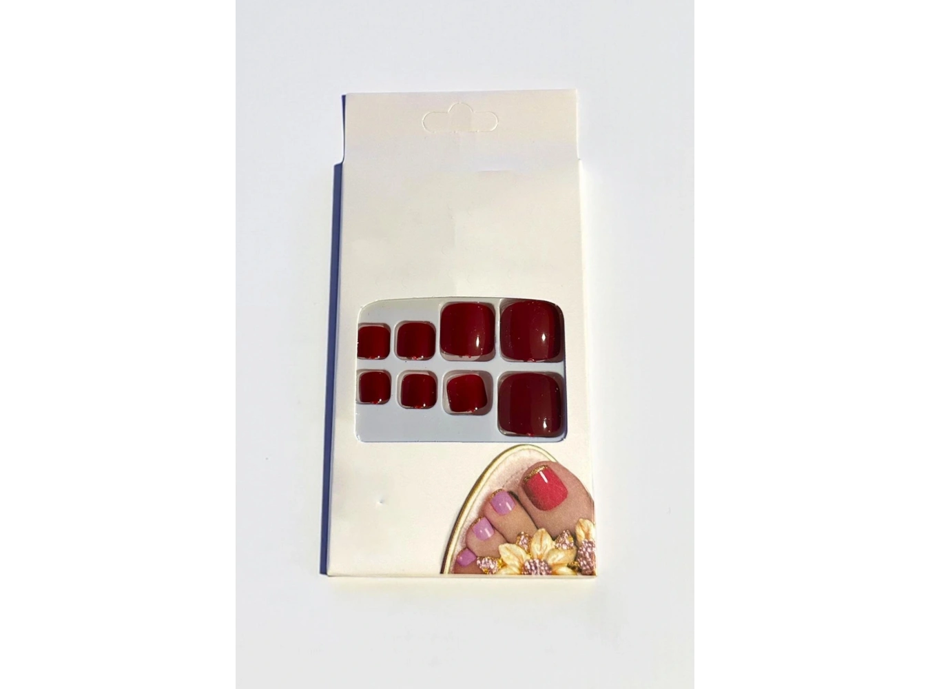 12li Bordo Renk Ayak Takma Tırnak