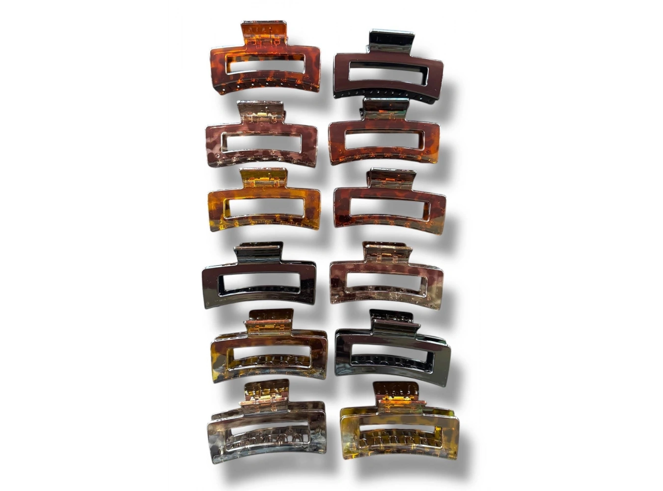 12li Kahverengi Leopar Desenli Mandal Toka Set