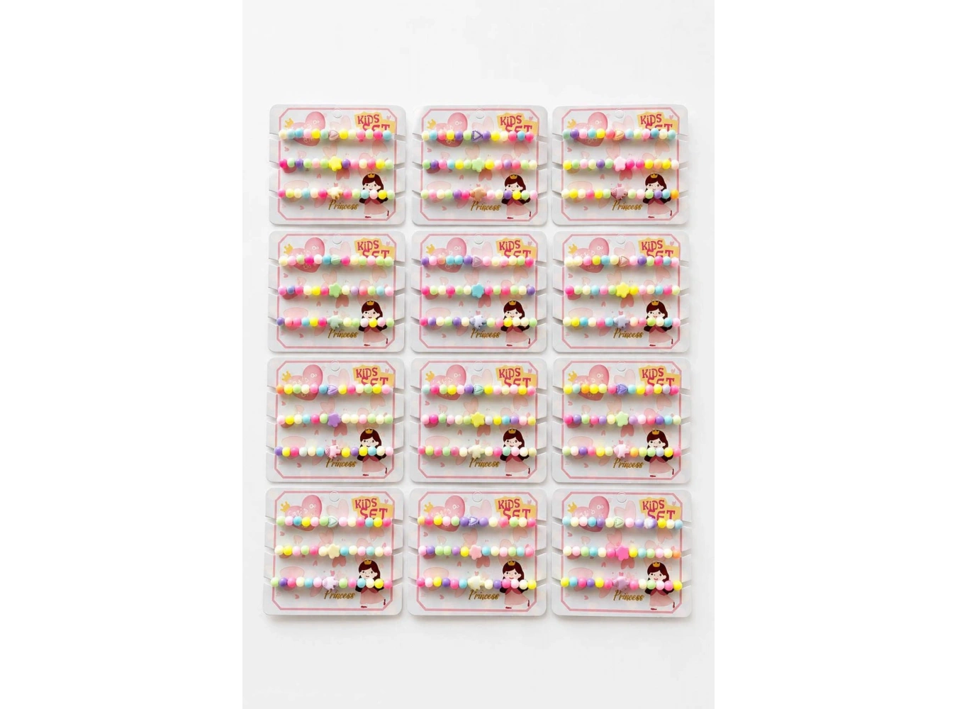 12li Karışık  Figürlü Çocuk Bileklik Set