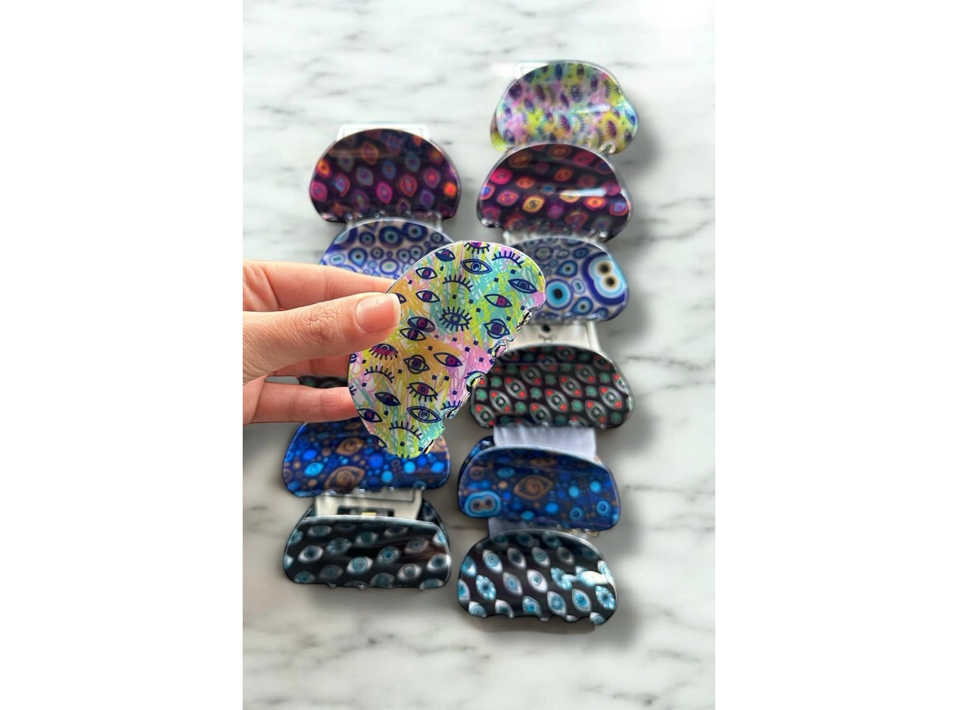 12li Karışık Figürlü Mandal Toka Set