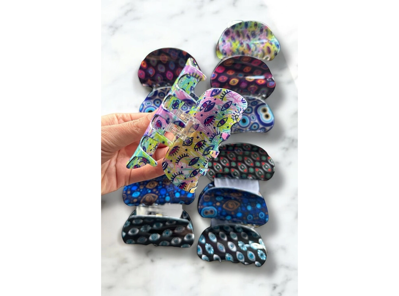 12li Karışık Figürlü Mandal Toka Set