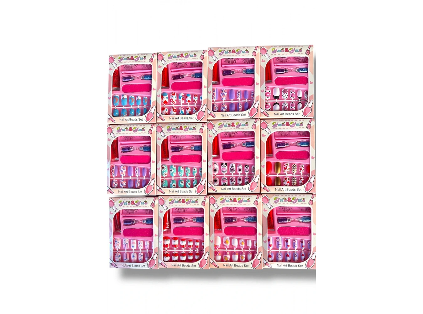 12li Karışık Figürlü Tırnak Set