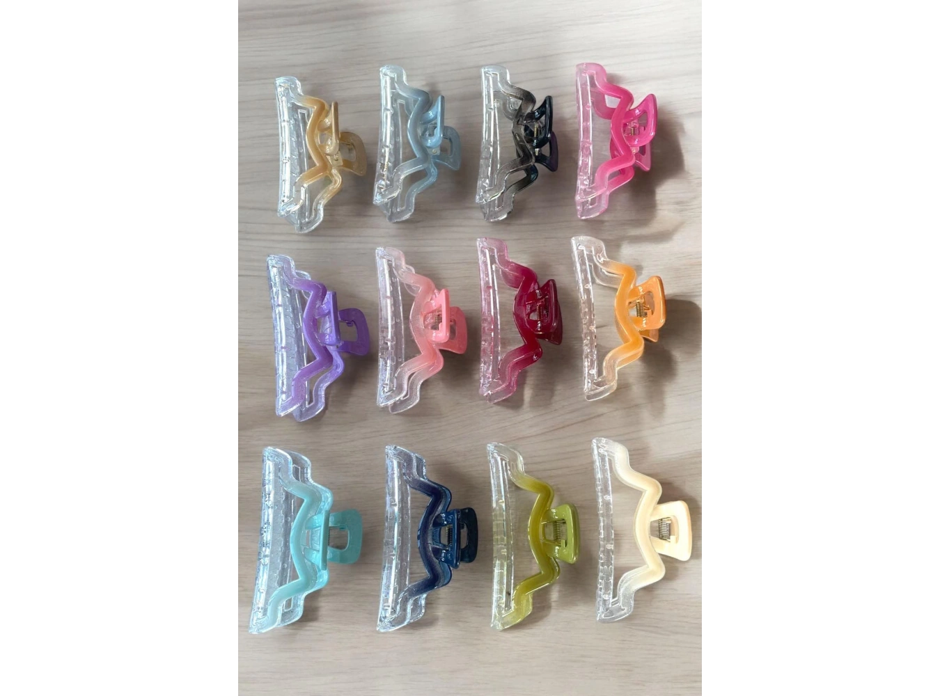 12li Karışık Mat Renk Mandal Toka