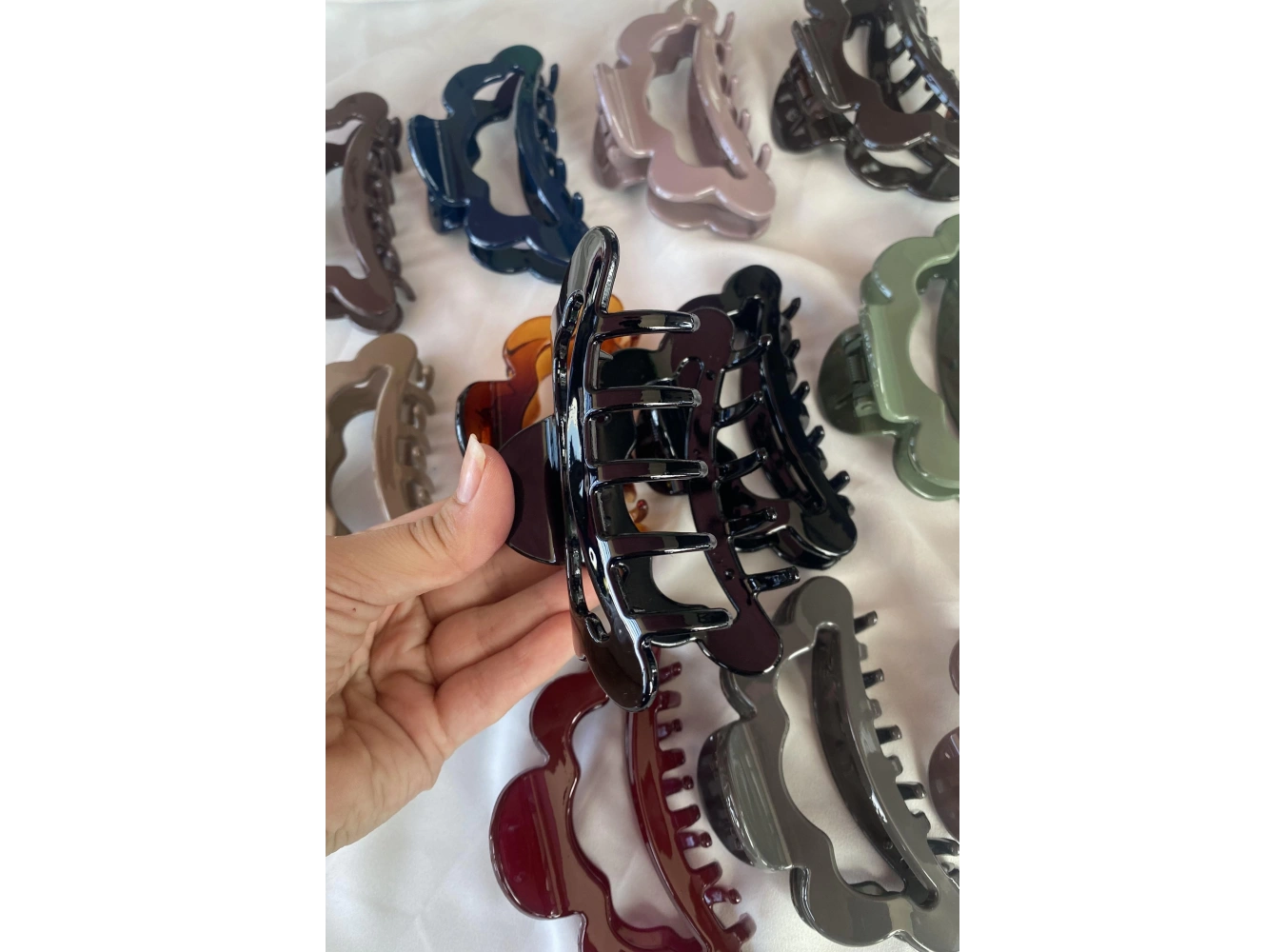 12li Karışık Renk Bulut Figürlü Mandal Toka Set