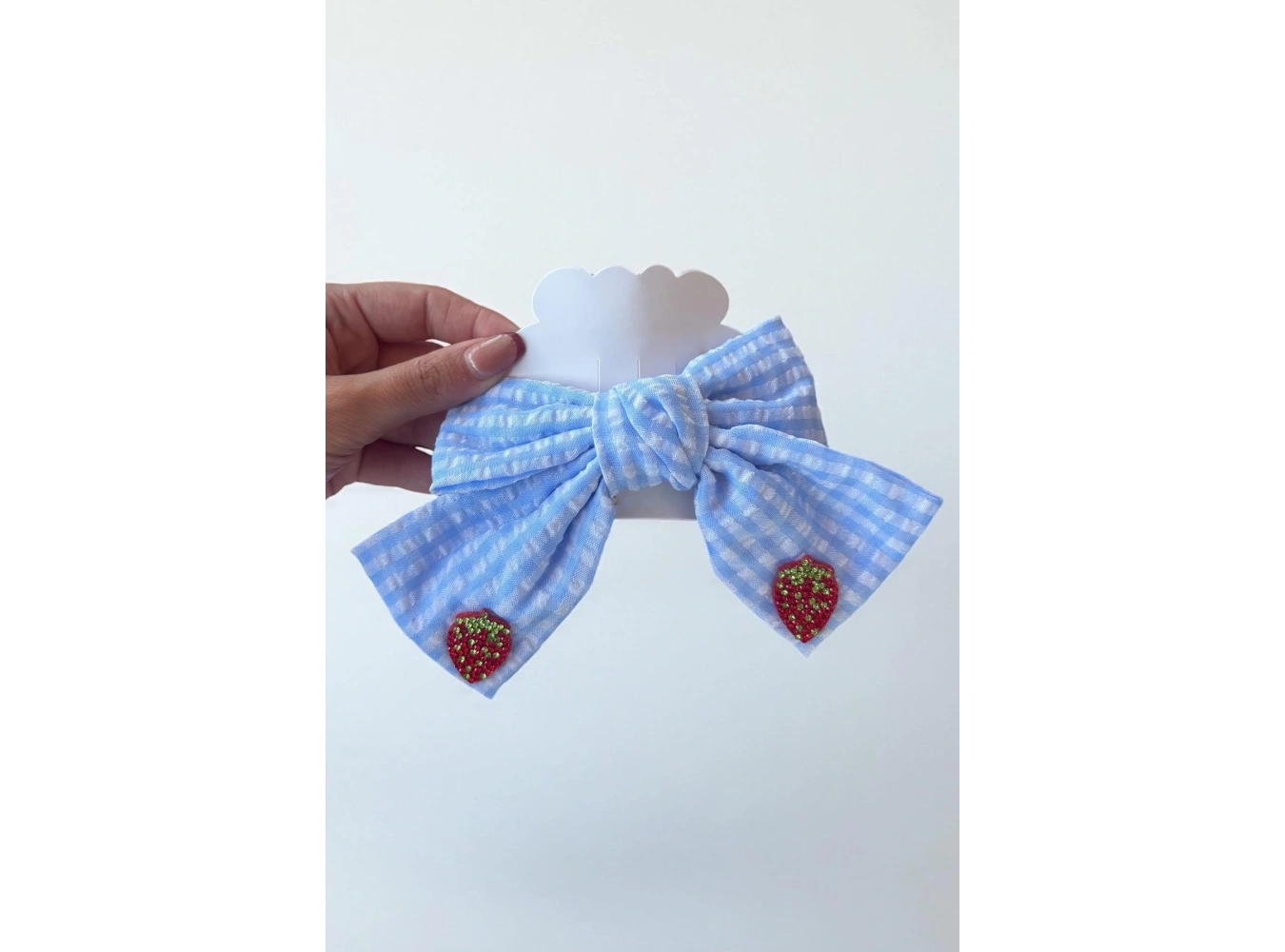 12li Karışık Renk Çilek Figürlü Otomat Toka Set