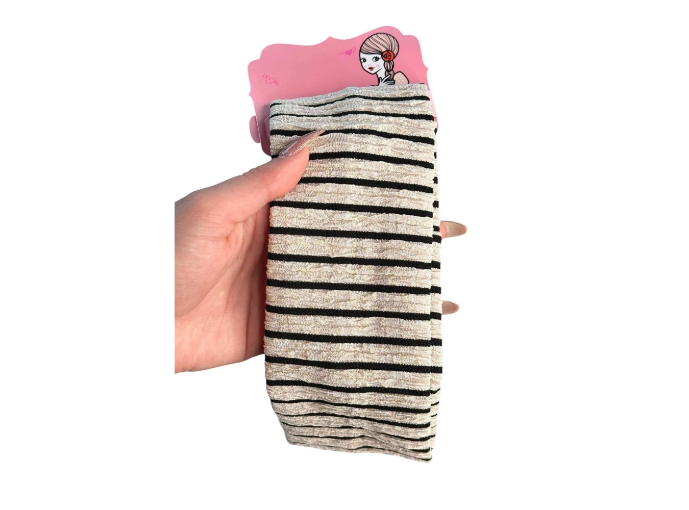 12li Karışık Renk Çizgi Detaylı Saç Bandı