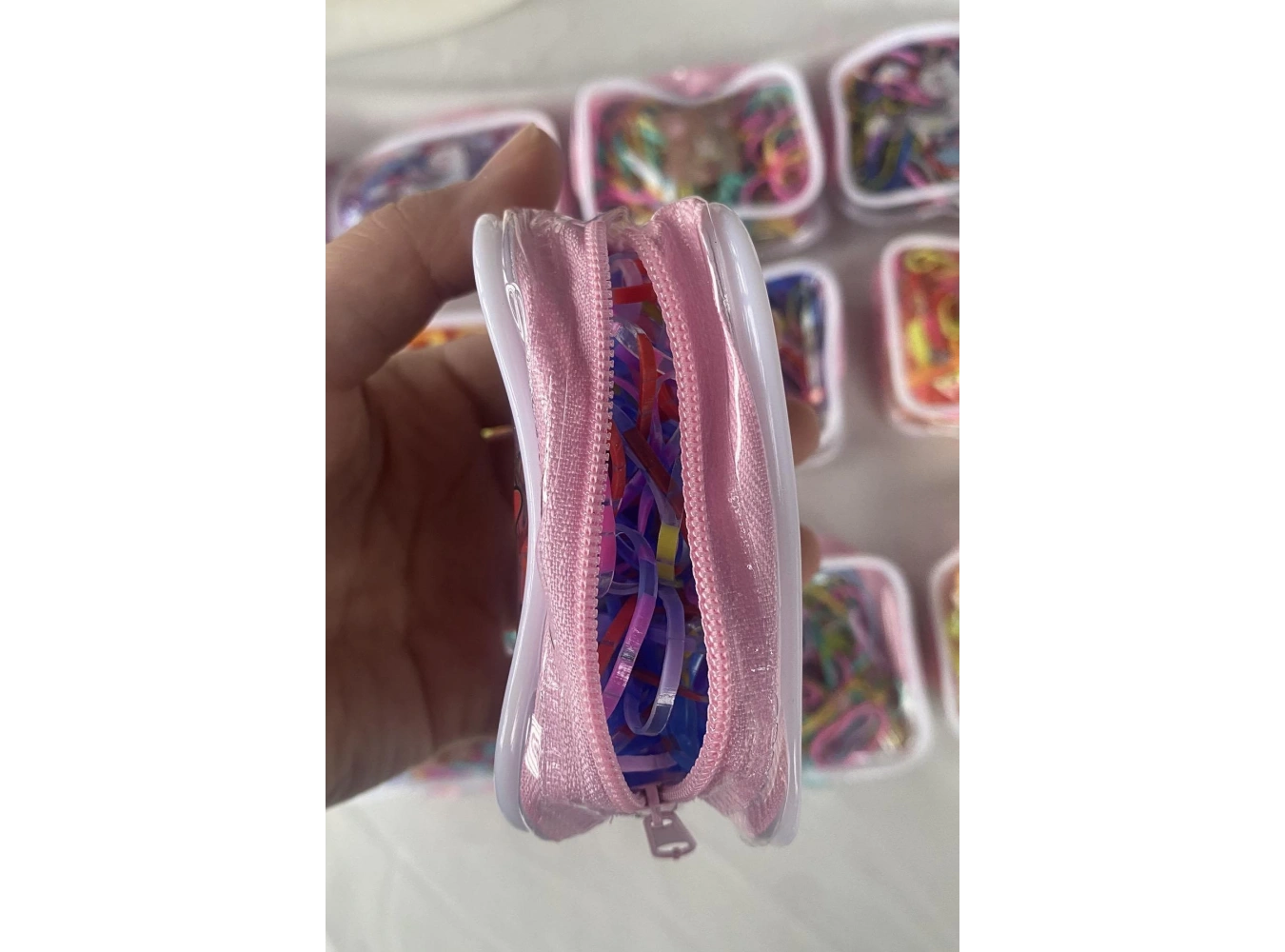 12li Karışık Renk Figürlü Çocuk Perma Lastik Toka