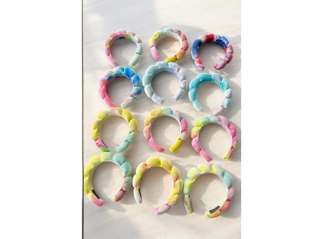 12li Karışık Renk Havlu Spa Taç Set