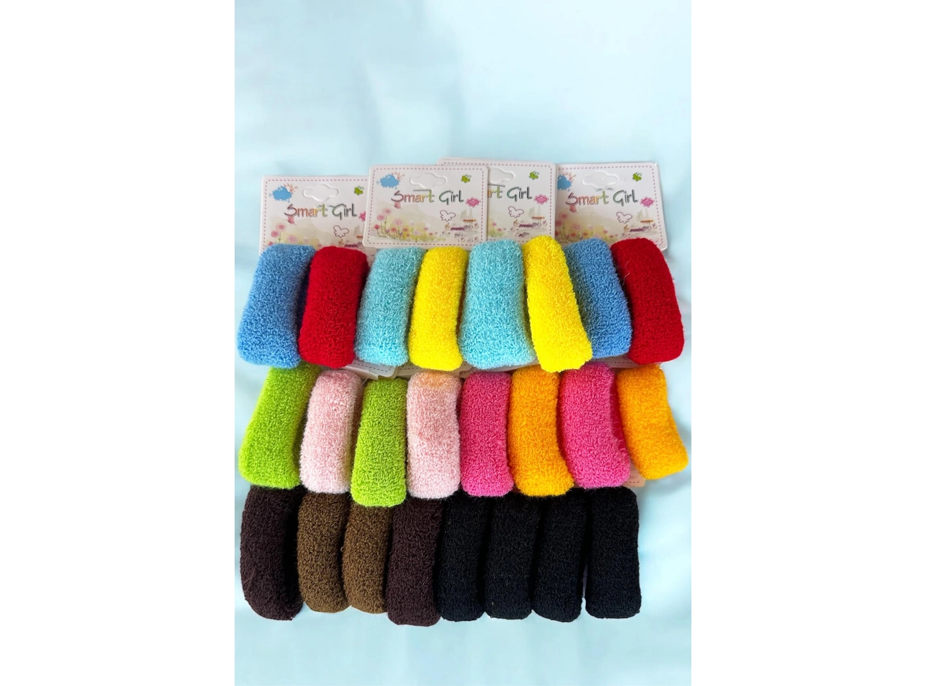 12li Karışık Renk Havlu Toka Set